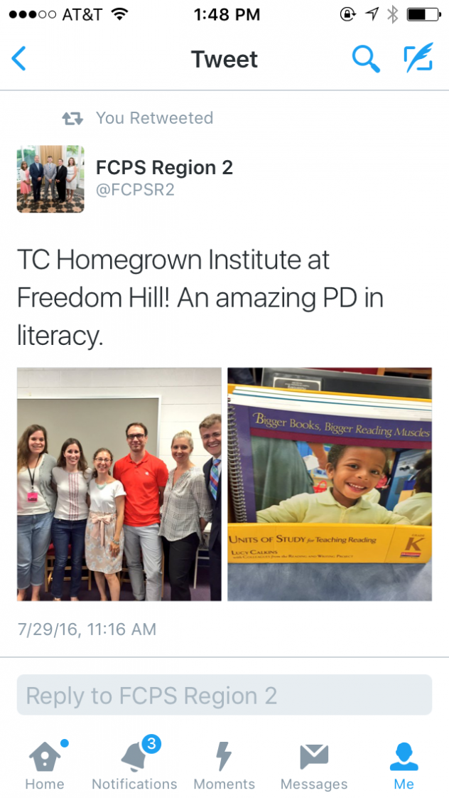 Twitter - TC Reading Institute with Dr. Z